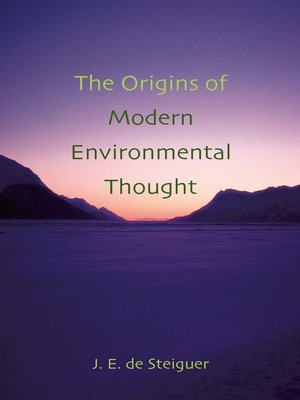 cover image of The Origins of Modern Environmental Thought